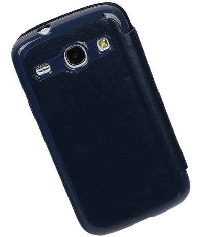 Polar Map Case Donker Blauw Samsung Galaxy S4 mini TPU Bookcover Hoesje