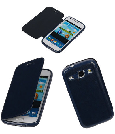 Polar Map Case Donker Blauw Samsung Galaxy S4 mini TPU Bookcover Hoesje