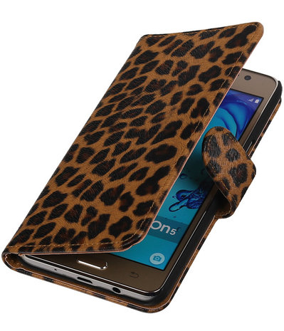 Samsung Galaxy On5 - Luipaard Booktype Wallet Hoesje