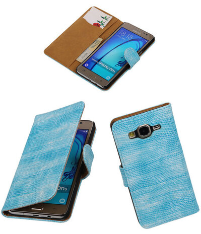Samsung Galaxy On5 - Mini Slang Turquoise Booktype Wallet Hoesje