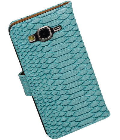Samsung Galaxy On5 - Slang Turquoise Booktype Wallet Hoesje