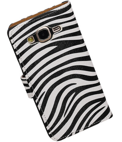 Samsung Galaxy On5 - Zebra Booktype Wallet Hoesje