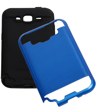 Blauw Bestcases Tough Armor TPU Back Cover Samsung Galaxy Core Prime Hoesje
