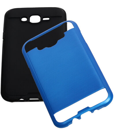 Blauw BestCases Tough Armor TPU back cover hoesje voor Samsung Galaxy J7