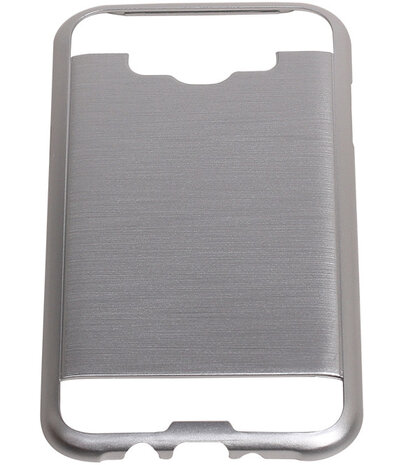 Zilver BestCases Tough Armor TPU back cover hoesje voor Samsung Galaxy J7