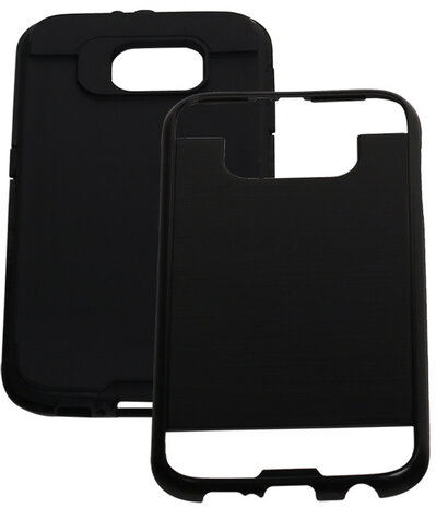 Zwart BestCases Tough Armor TPU back cover hoesje voor Samsung Galaxy S6