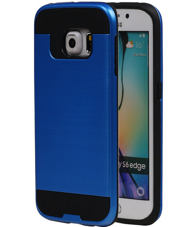 Blauw BestCases Tough Armor TPU back cover voor Samsung Galaxy S6 Edge