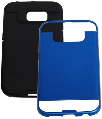 Blauw BestCases Tough Armor TPU back cover voor Samsung Galaxy S6 Edge