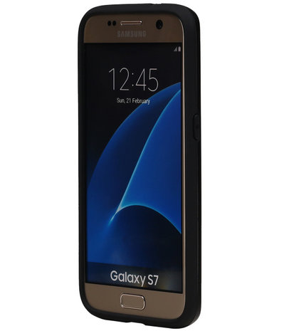 Zwart BestCases Tough Armor TPU back cover hoesje voor Samsung Galaxy S7