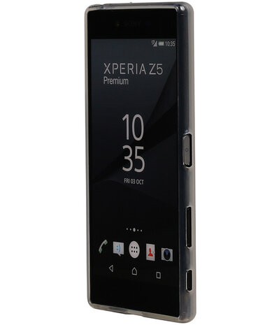 Sony Xperia Z5 Premium TPU Hoesje Transparant Wit