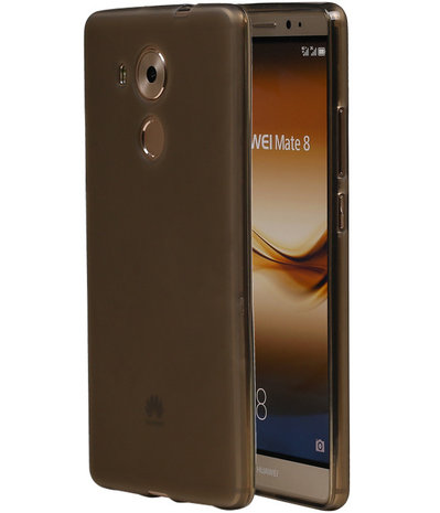 Huawei Ascend Mate 8 TPU Hoesje Transparant Grijs