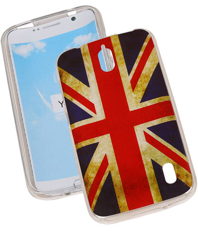 Britse Vlag TPU Cover Case voor Huawei Y625 Hoesje