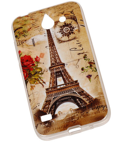 Eiffeltoren TPU Cover Case voor Huawei Y550 Hoesje