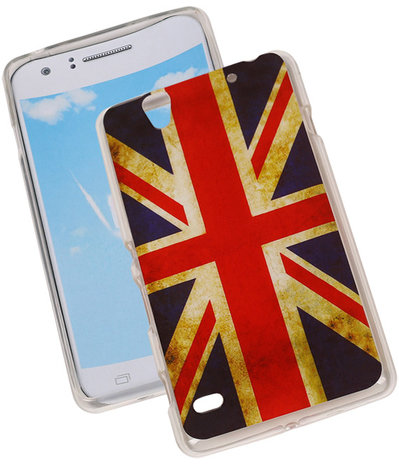 Britse Vlag TPU Cover Case voor Sony Xperia C4 Hoesje