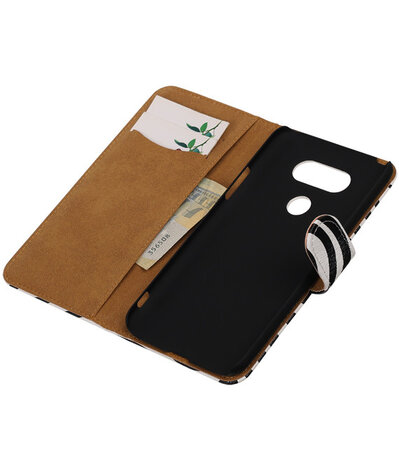 Zebra booktype cover hoesje voor LG G5