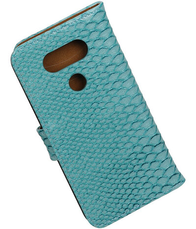 Turquoise Slang booktype cover hoesje voor LG G5