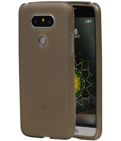 LG G5 TPU Hoesje Transparant Grijs