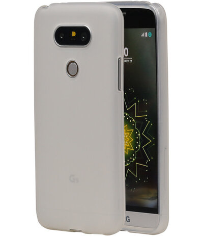 LG G5 TPU Hoesje Transparant Wit