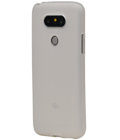 LG G5 TPU Hoesje Transparant Wit
