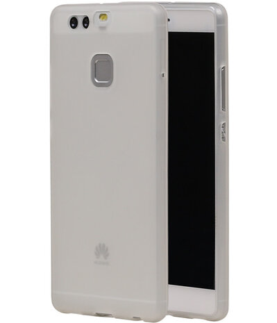 Huawei P9 TPU Hoesje Transparant Wit