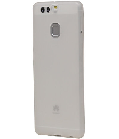 Huawei P9 TPU Hoesje Transparant Wit