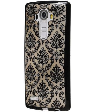 Zwart Brocant TPU back case cover hoesje voor LG G4