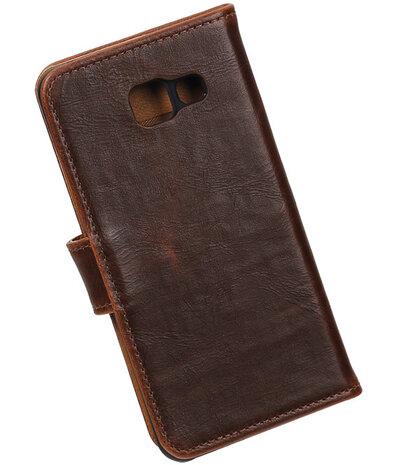Mocca Pull-Up PU booktype wallet cover hoesje voor Samsung Galaxy A3 2016