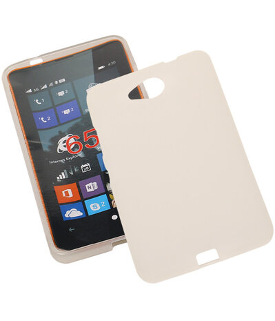 Microsoft Lumia 650 TPU Hoesje Transparant Wit