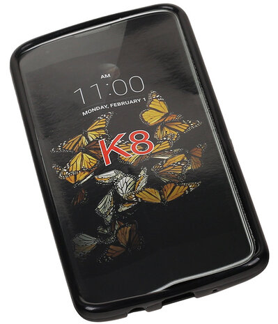 LG K8 TPU Back Cover Hoesje Zwart