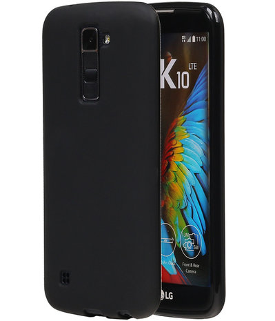 LG K10 TPU Back Cover Hoesje Zwart