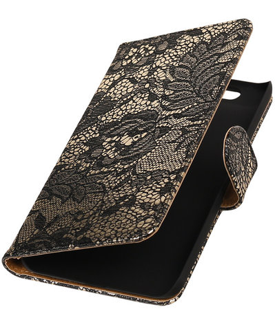 Huawei Nexus 6P - Lace Zwart Booktype Wallet Hoesje