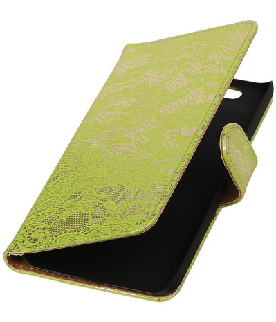 Huawei Nexus 6P - Lace Groen Booktype Wallet Hoesje