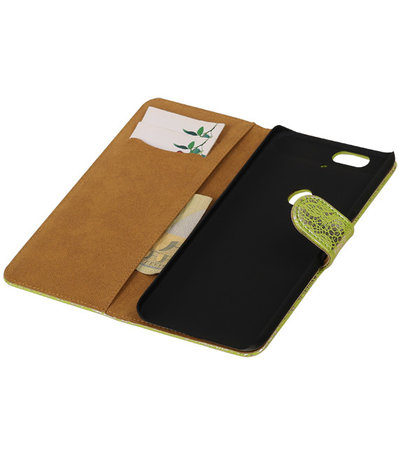 Huawei Nexus 6P - Lace Groen Booktype Wallet Hoesje