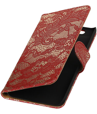 Huawei Nexus 6P - Lace Rood Booktype Wallet Hoesje