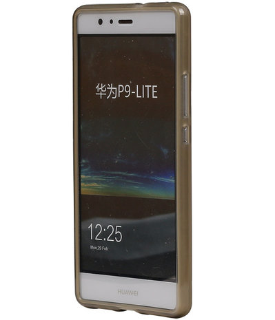 Huawei P9 Lite TPU Hoesje Transparant Grijs