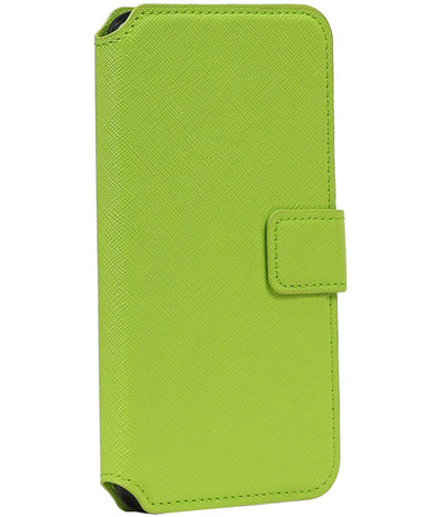 Groen Huawei Honor Y6 TPU wallet case booktype hoesje HM Book