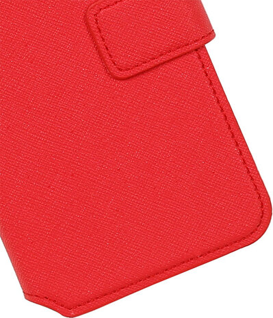 Rood Huawei Honor Y6 TPU wallet case booktype hoesje HM Book