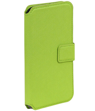 Groen Samsung Galaxy S6 TPU wallet case booktype hoesje HM Book