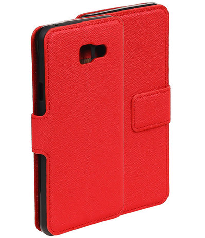 Rood Samsung Galaxy A3 2016 TPU wallet case booktype hoesje HM Book