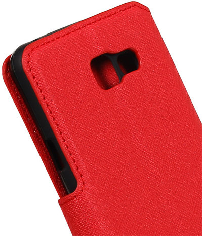 Rood Samsung Galaxy A3 2016 TPU wallet case booktype hoesje HM Book