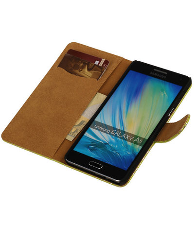 Lace Groen Hoesje voor Samsung Galaxy A5 2015 Book/Wallet Case/Cover