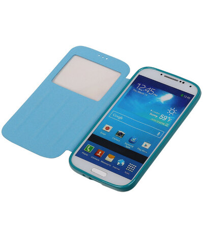 Polar View Map Case Turquoise Samsung Galaxy S3 I9300 TPU Bookcover Hoesje