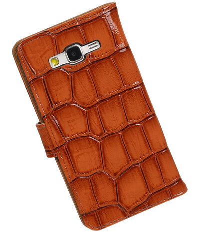 Bruin Croco Samsung Galaxy Grand Prime Book/Wallet Case/Cover