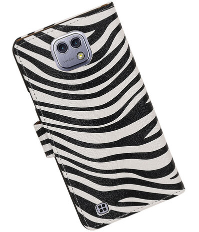 Zebra booktype wallet cover hoesje voor LG X Cam