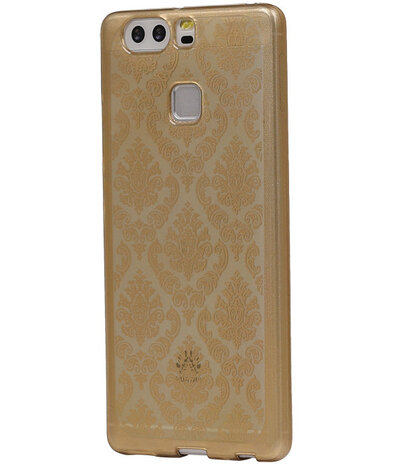 Goud Brocant TPU back case cover hoesje voor Huawei P9