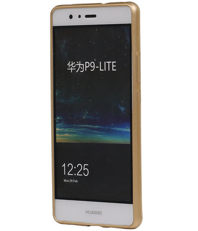 Goud Brocant TPU back case cover hoesje voor Huawei P9 Lite