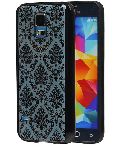 Zwart Brocant TPU back case cover hoesje voor Samsung Galaxy S5