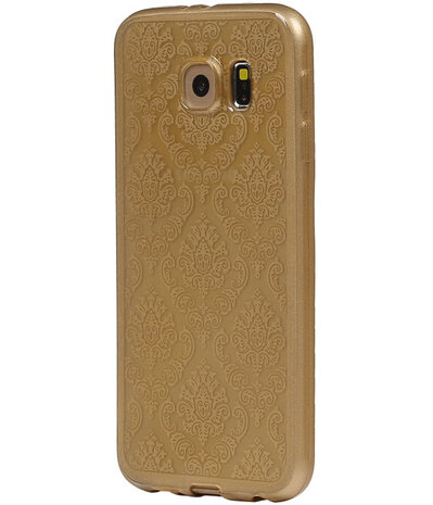 Goud Brocant TPU back case cover hoesje voor Samsung Galaxy S6