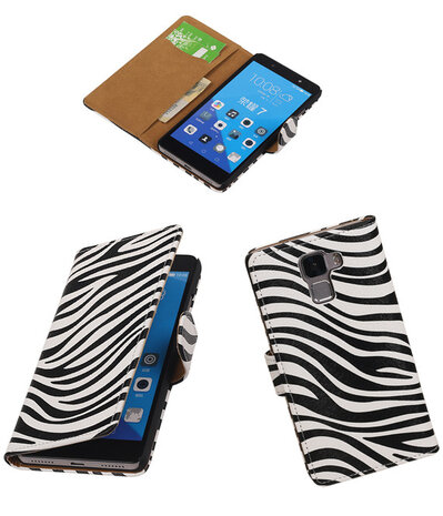 Huawei Honor 7 Zebra Bookstyle Wallet Hoesje