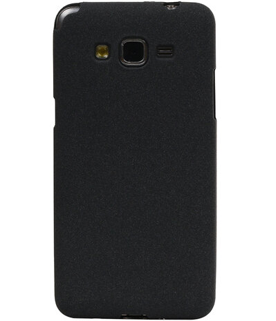 Zwart Zand TPU back case cover hoesje voor Samsung Galaxy Grand Prime